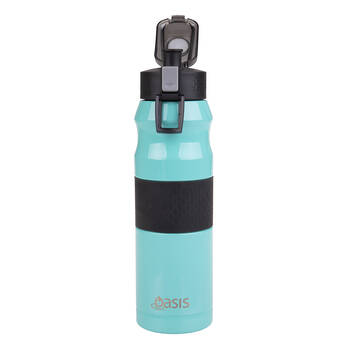 Oasis Stainless Steel Insulated Flip-Top Sports Bottle 600ml Spearmint
