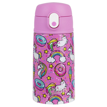 Oasis 400ml Stainless Steel Double Wall Insulated Kids Bottle - Unicorns