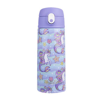 Oasis Stainless Steel Insulated Kids Drink Bottle w/Straw 550ml Mermaid Unicorns