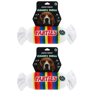 2PK Paws & Claws Candy Roll Oxford Toy Farties 28X11cm