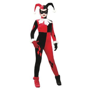 Dc Comics Harley Quinn Comic Book Womens Dress Up Costume - Size S
