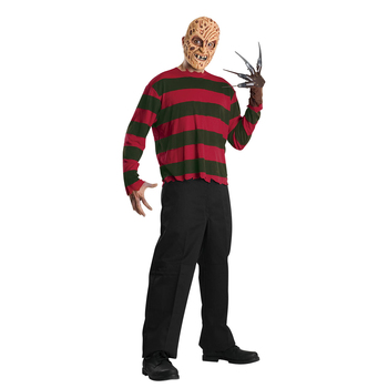 Nightmare On Elm Street Freddy Krueger Top Costume Party Dress-Up - Size Standard