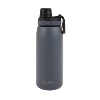 Oasis Stainless Steel Insulated Sports Bottle w/ Screw Cap 780ml -Steel