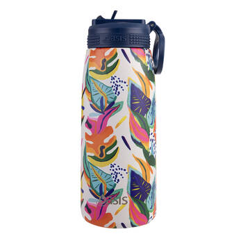 Oasis Stainless Steel Insulated Sports Bottle w/ Sipper 780ml Calypso Dreams