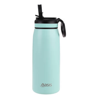 Oasis Stainless Steel Double Wall Sports Bottle w/ Sipper 780ml Mint