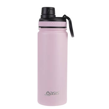 Oasis Stainless Steel Insulated Challenger Sports Bottle w/Cap 550ml Carnation