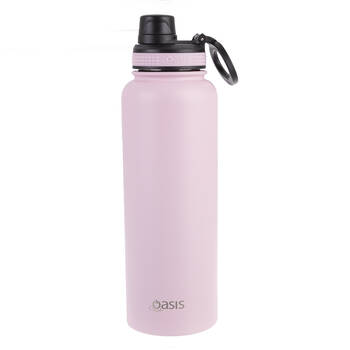 Oasis Stainless Steel Insulated Challenger Sports Bottle w/ Cap 1.1L Carnation