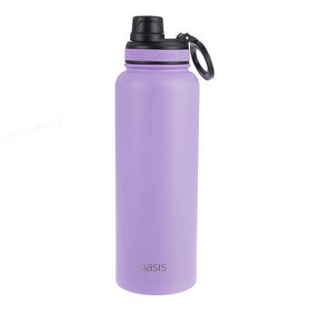 Oasis Stainless Steel Insulated Challenger Sports Bottle w/ Cap 1.1L Lavender