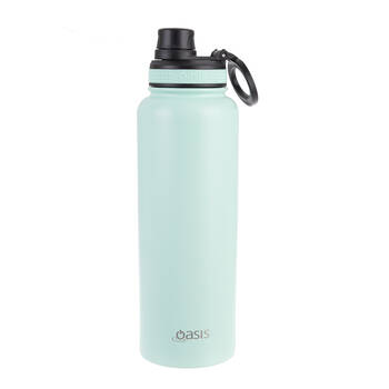 Oasis Stainless Steel Insulated Challenger Sports Bottle w/ Cap 1.1L Mint