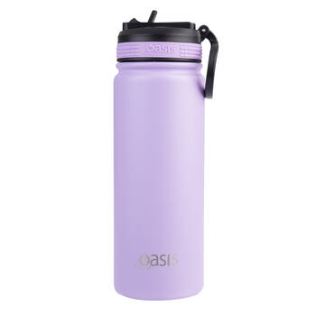Oasis Stainless Steel Insulated Challenger Sports Drink Bottle 550ml Lavender