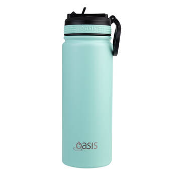 Oasis Stainless Steel Insulated Challenger Sports Drink Bottle 550ml Mint