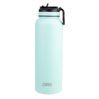 Oasis Stainless Steel Insulated Challenger Sports Bottle w/ Sipper 1.1L Mint