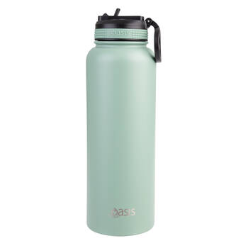 Oasis Stainless Steel Insulated Challenger Sports Bottle 1.1L Sage Green