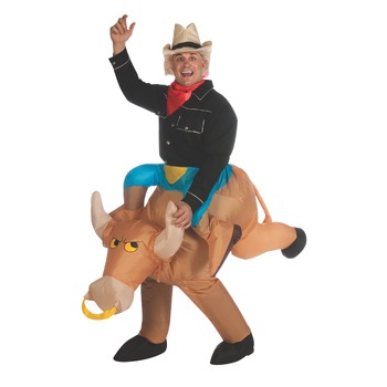 Rubies Bull Rider Inflatable Dress Up Costume Size STD