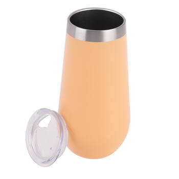 Oasis Stainless Steel Insulated Champagne Flute Double Walled 180ml Rockmelon