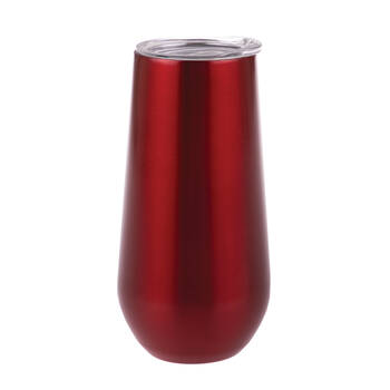 Oasis Stainless Steel Insulated Champagne Flute Double Walled 180ml Ruby