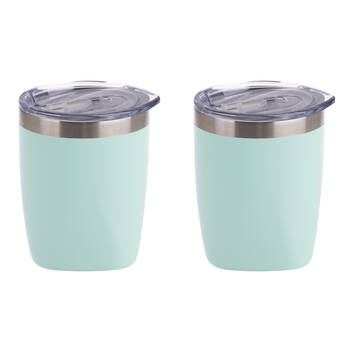 2PK Oasis Stainless Steel Double Wall Insulated Old Fashion Tumbler 300ml Matte Mint
