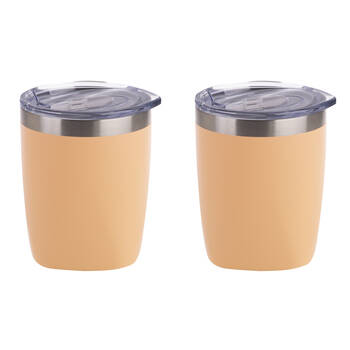 2PK Oasis Stainless Steel Double Wall Insulated Old Fashion Tumbler 300ml Rockmelon