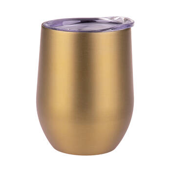 Oasis Stainless Steel Insulated Wine Tumbler Double Walled 330ml Champagne Gold