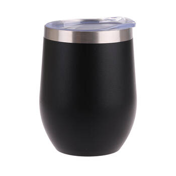 Oasis Stainless Steel Insulated Wine Tumbler Double Walled 330ml Matte Onyx