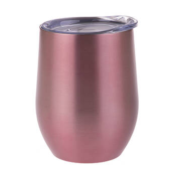 Oasis Stainless Steel Insulated Wine Tumbler Double Walled 330ml Rose