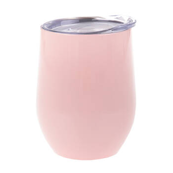 Oasis Stainless Steel Insulated Wine Tumbler Double Walled 330ml Soft Pink