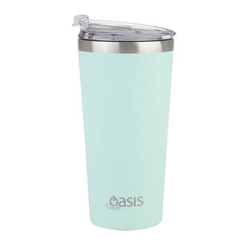 Oasis Stainless Steel Insulated Travel Mug Double Walled 480ml Matte Mint