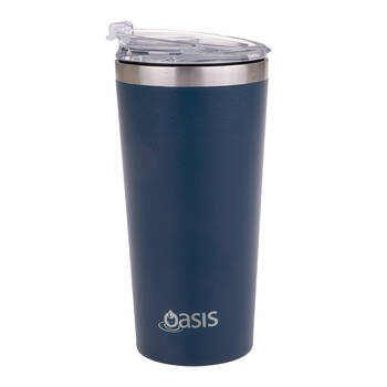 2PK Oasis Stainless Steel Insulated Travel Mug Double Walled 480ml Navy