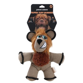 Paws & Claws Pet/Dog Super Tuff Buddies 32x24cm Oxford Toy - Lion