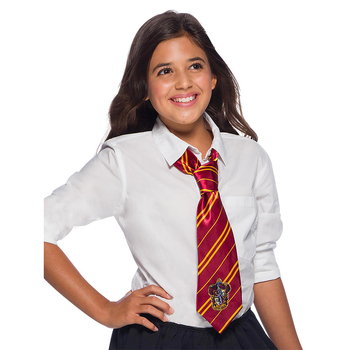 Harry Potter Unisex Kids Gryffindor Stripes Necktie Costume Accessory