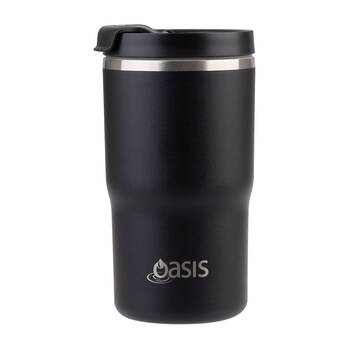 Oasis Ceramic Lined Stainless Steel Insulated Travel Mug 480ml Black