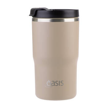 Oasis Ceramic Lined Stainless Steel Insulated Travel Mug 480ml Latte