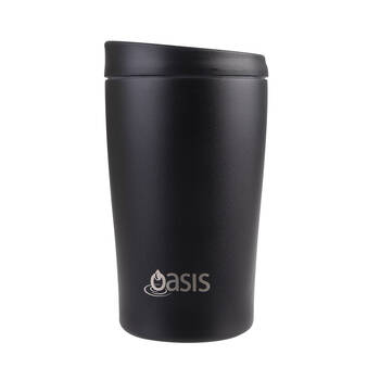 Oasis Stainless Steel Insulated Travel Cup Double Walled 380ml Black