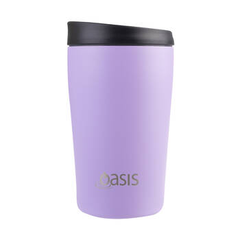 Oasis Stainless Steel Insulated Travel Cup Double Walled 380ml Lavender