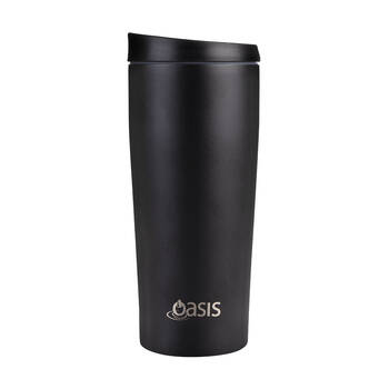 Oasis Stainless Steel Insulated Travel Mug Double Walled 600ml Black