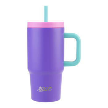Oasis Stainless Steel Insulated Jnr Commuter Travel Tumbler 700ml Mermaid Purple