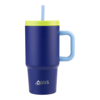 Oasis Stainless Steel Insulated Jnr Commuter Travel Tumbler 700ml Peacock Blue