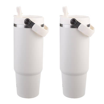 2PK Oasis Stainless Steel Double Wall Voyager Carry Tumbler 900ml Alabaster