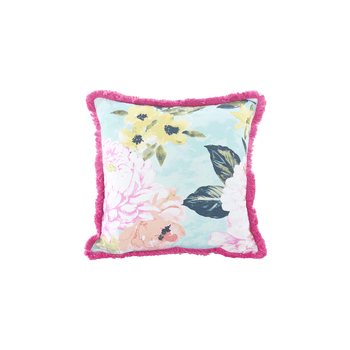 MM Linen Ravello Cushion Pillow 50x50cm Square Aqua