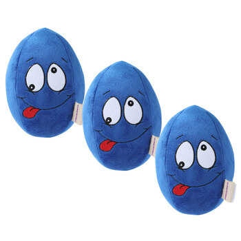 3PK Paws & Claws Cracked Up Egg Plush - Blue 20X14cm