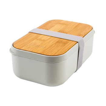 Tempa Bento Lunch Box Grey w/Cutlery