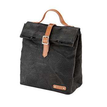 Tempa Buckle Insulated Black Lunch Bag