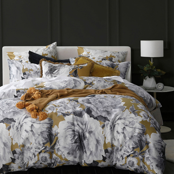 MM Linen Reine Queen Bed Quilt Cover Set 210x210cm