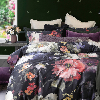 MM Linen Dita Queen Bed 300 TC Cotton Sateen Quilt Cover Set 210x210cm
