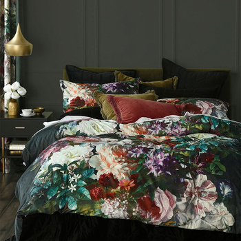 MM Linen Florenza Queen Bed Quilt Cover Set 210x210cm