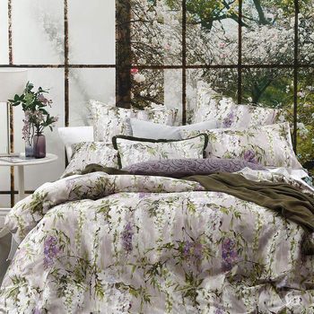 MM Linen Floribunda King Bed Quilt Cover Set 245x210cm