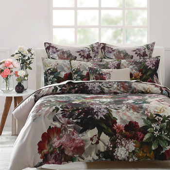 MM Linen Fiorella Super King Bed Quilt Cover Set 270x240cm