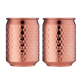 2PK Tempa Spencer Hammered Copper Tumbler 400ml
