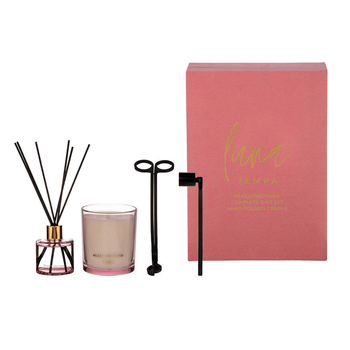 Tempa Luna Peach Orchard Complete Candle Diffuser Gift Set