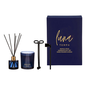 Tempa Luna Winter Spice Complete Candle Diffuser Gift Set